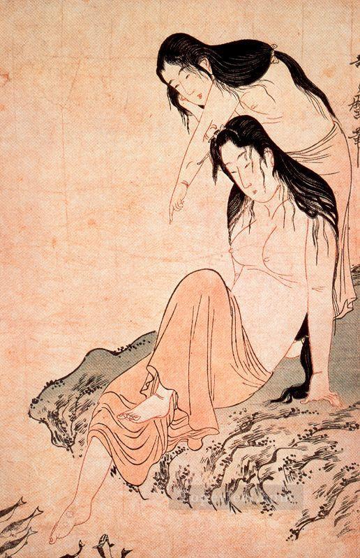 nude women and fish Kitagawa Utamaro Ukiyo e Bijin ga Oil Paintings